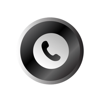A flat and white phone icon on a flat shape flat png