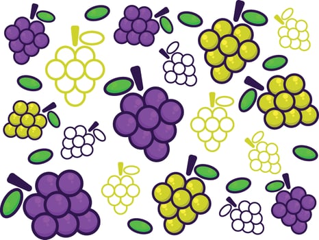 sweet wine pattern cartoon illustration vector