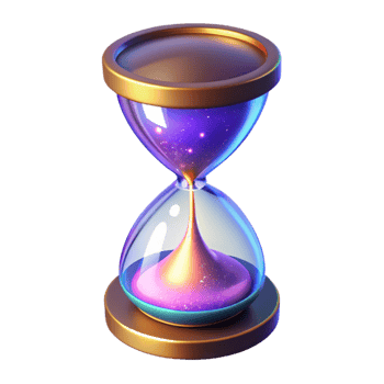 impressive vintage Cosmic Hourglass A Digital Render of Time and Space detailed png