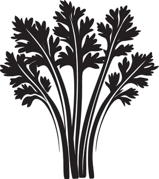 Celery icon black illustration vector