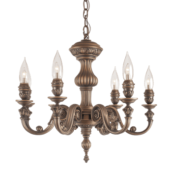 Antique Chandelier Interior Design on transparent background. png
