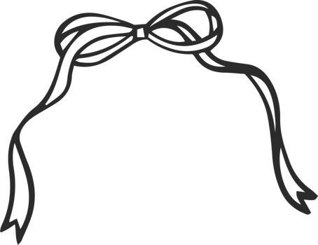 Frame with bow and ribbons. Vintage hand drawn card border for wedding and holiday invitation. Cute drawing for valentine day, birthday party decoration and elegant menu. png