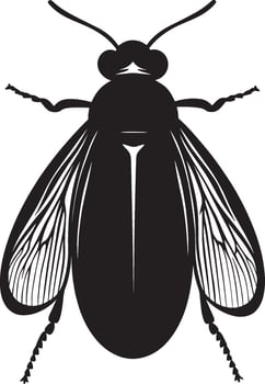 Simple firefly insect icon in black style vector