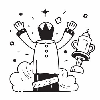 Leader in Chief with Scepter and Throne concept as An image of a leader in chief with a scepter and throne set against a dreamy background offering ample space for text or graphics Cleans vector
