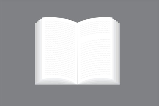 Open book art . vector