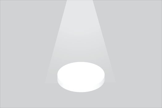 white round podium art . vector