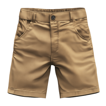 Khaki Shorts on Transparent Background on transparent background. png
