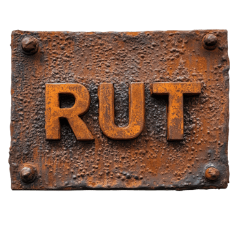 Rusty metal sign featuring the word rust in a weathered and decayed state, rusted metal sign with the word rust written on it, Transparent background png