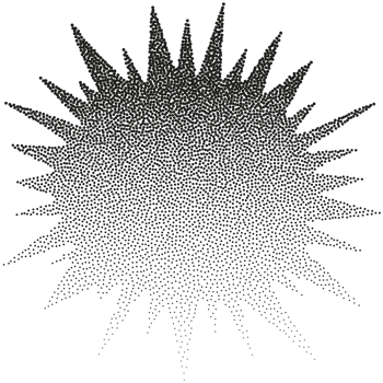 A black and white image of a star burst png
