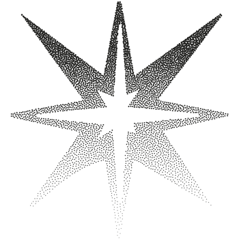 A black star with a white outline png