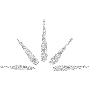 A black and white logo of a marijuana leaf png