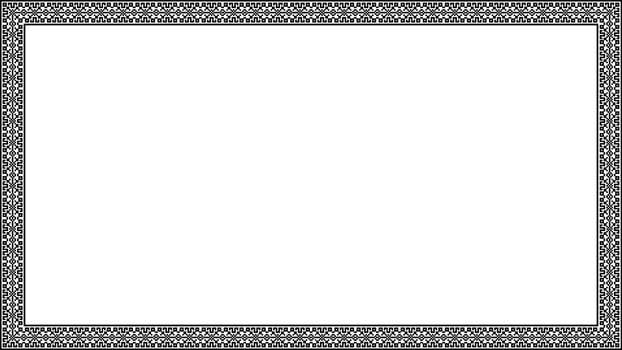 Frame border geometric seamless pattern vector
