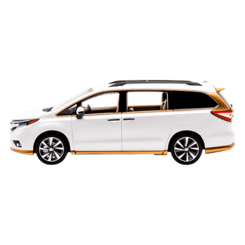 White Family Minivan with Modern Design and Spacious Interior Features png
