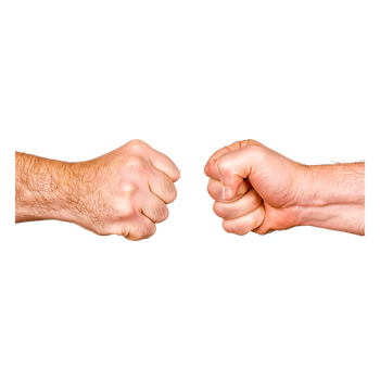 Two Fists Bumping Together in a Gesture of Unity and Friendship png