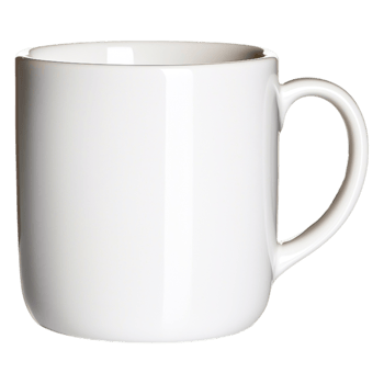 Simple White Coffee Mug Transparent Background png