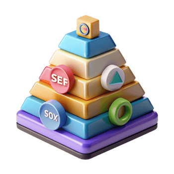 Regulatory Compliance Pyramid SOX, SEF, and Beyond png