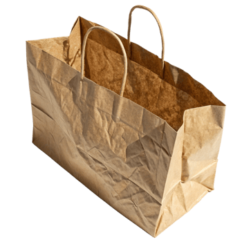 A brown paper bag on an isolated background png
