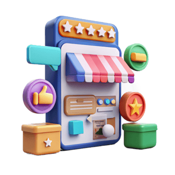 Mobile Ecommerce Five-Star Ratings, Reviews, and Customer Satisfaction png