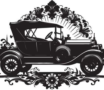 Vintage car illustration vector