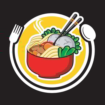 Delicious meatball Logo vector
