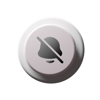 A button with a no sign on it png