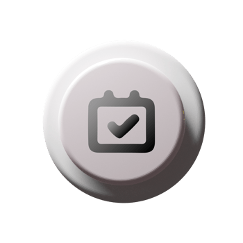 A button with a check mark on it flat illustration flat png