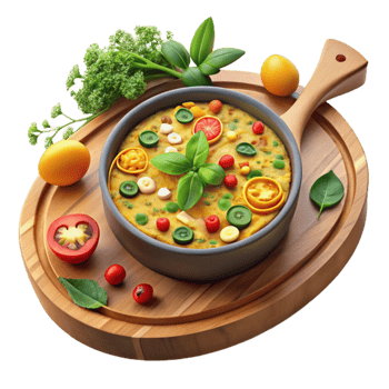 Vibrant Vegetable Frittata A Healthy Delicious Meal png