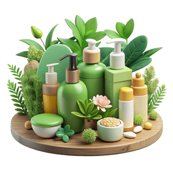 Natural Beauty Green Botanical Skincare Collection png