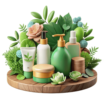 Organic Skincare Set Natural Botanical Beauty Products png