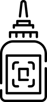A line style icon of a glue bottle vector