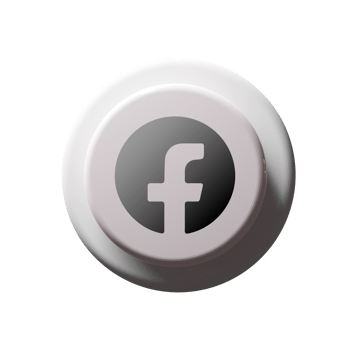 Facebook button on a flat shape png