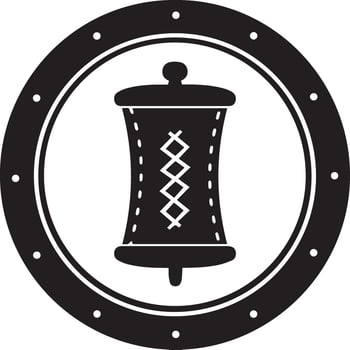 Fabric patch logo vector
