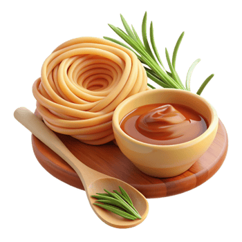 Pasta, Sauce, and Herbs A Culinary Delight png