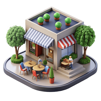 Charming Cafe Outdoor Seating, Street View, Cozy Atmosphere png
