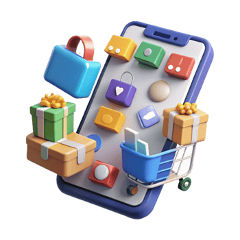 Mobile Shopping Gifts, Apps, and Online Cart png