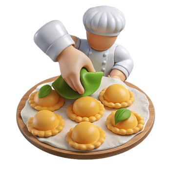 Chef Making Delicious Homemade Pastries png