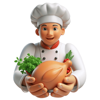 Chef Presents Roasted Chicken with Herbs png