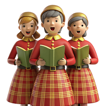 Holiday Children s Choir in Festive Attire png