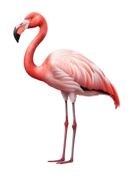 Flamingo Isolated on Transparent Background png