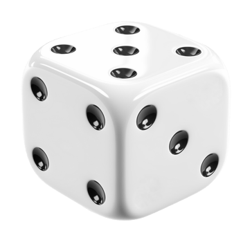 Dice Isolated on Transparent Background png