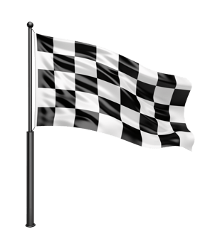 Racing Flag Isolated on Transparent Background png