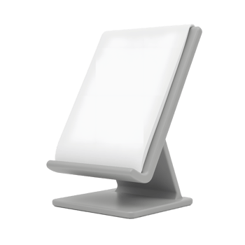 Grey Brochure Holder Stand Display for Business png