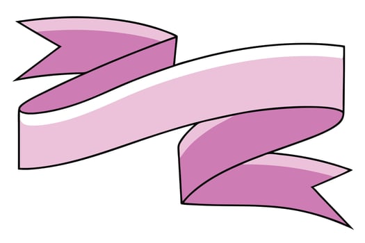 A stylized illustration of a decorative bow with green, yellow, and pink ribbons. Its a cartoonish, cheerful design, ideal for gift wrapping or festive themes. vector