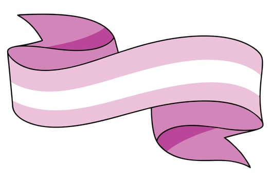 Transgender Pride Ribbon Pink, White, and Symbol of Identity vector