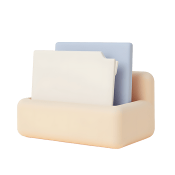 Pastel File Holder Desktop Organizer for Documents png