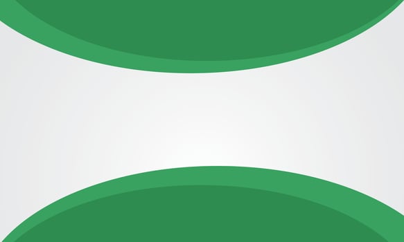 Abstract banner background with green curves vector