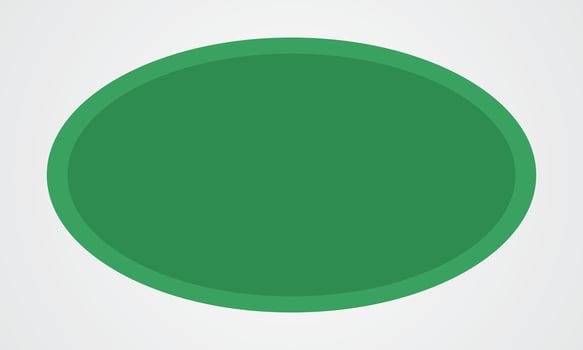 Abstract green oval circle isolated on white background. vector