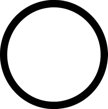 Clean Circle Icon for Geometric Shapes and Modern Design Elements vector