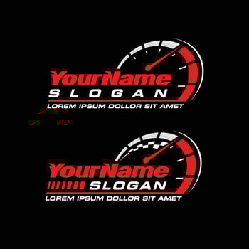 logo for speed race automotive vector