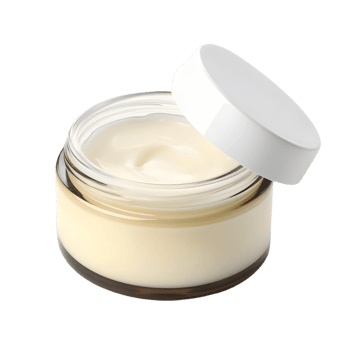 Another Open Jar of Cream on a Transparent Surface png